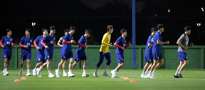 ▲ 축구대표팀이 태국 방콕 입성 첫 훈련을 가졌다. ⓒ연합뉴스