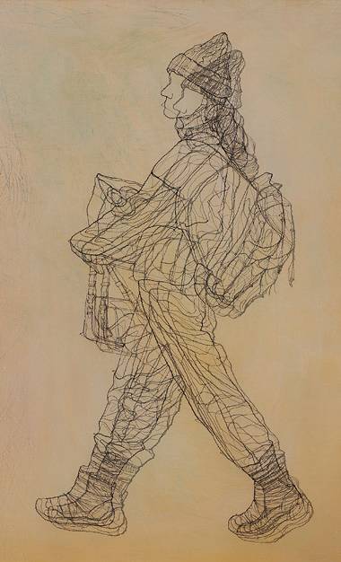 남지연 작가의 《걸어가는 사람》 ⓒ2024 한국미술응원프로젝트展 제공