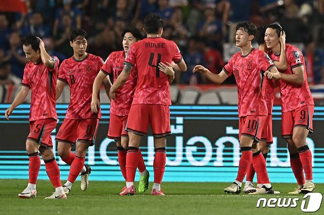 한국이 태국을 3-0으로 이겼다. ⓒ AFP=뉴스1
