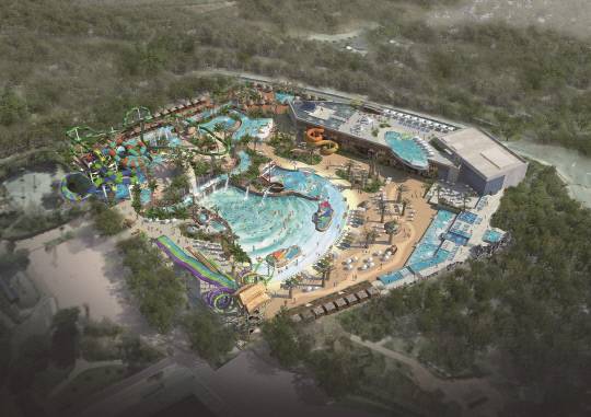 논산시가 체류형 관광사업의 중추적 역할이 될 '탑정호 복합문화 휴양단지 조성사업(리조트 개발사업)'의 민간투자 유치를 위한 우선협상대상자를 선정했다. 사진은 워터파크 조감도. 논산시 제공