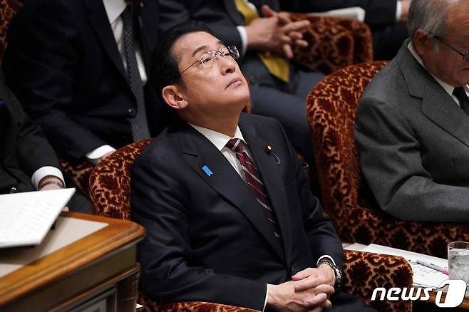 기시다 후미오 일본 총리가 28일 참의원 예산 위원회에 참석했다. 2024.03.28 ⓒ AFP=뉴스1 ⓒ News1 최종일 기자