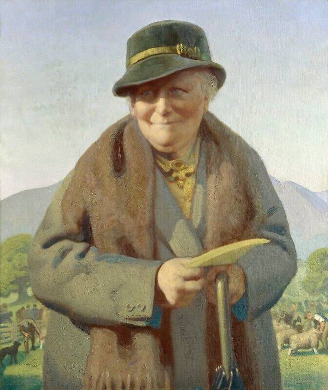 델마 배너, 베아트릭스 포터의 초상, 1938년, 캔버스에 유채, 74.9㎝x62.2㎝, 영국 국립초상화미술관 소장.