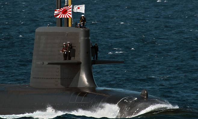 일본 해상자위대 잠수함. UPI연합뉴스
