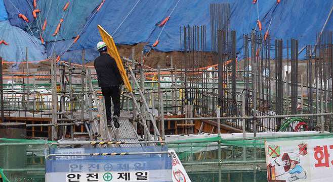 과천 포레드림 공사현장 2024.3.26 [이승환 기자]