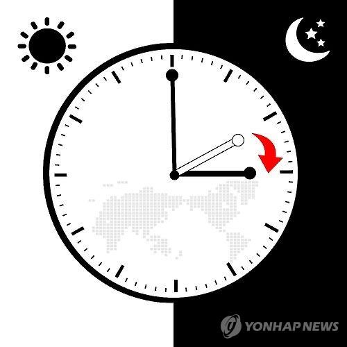 서머타임 일광절약시간제(일러스트) 제작 박이란