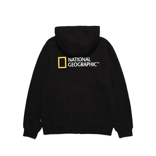 A hoodie with a National Geographic logo is sold on Korean online fashion platform Musinsa. (Musinsa)