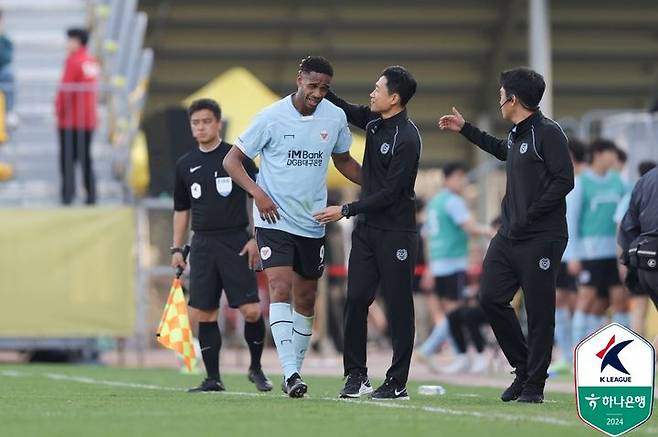 [서울=뉴시스] 프로축구 K리그1 대구FC의 에드가. (사진=한국프로축구연맹 제공) *재판매 및 DB 금지