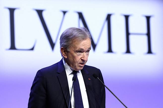 베르나르 아르노 루이뷔총모에헤네시(LVMH) 그룹 회장. /로이터