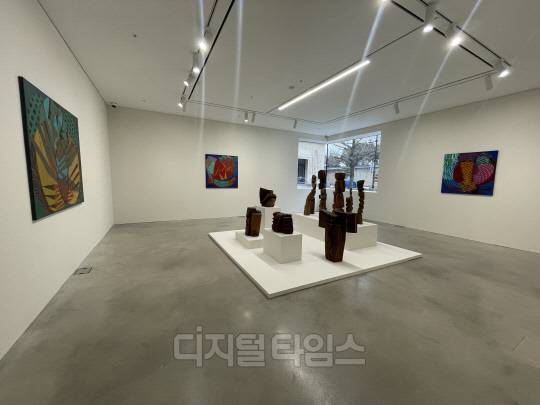 김윤신 개인전 'Kim Yun Shin' 설치 전경. 사진=박은희 기자