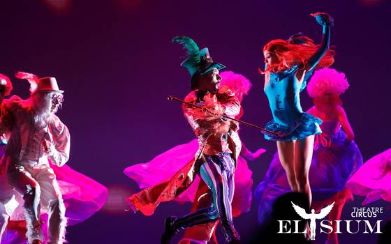 A scene from the family-friendly "Alice in Wonderland" circus slated to open at Inspire Entertainment Resort's Arena in Incheon next month. [THEATRE CIRCUS ELYSIUM/ MOHEGAN INSPIRE ENTERTAINMENT RESORT]