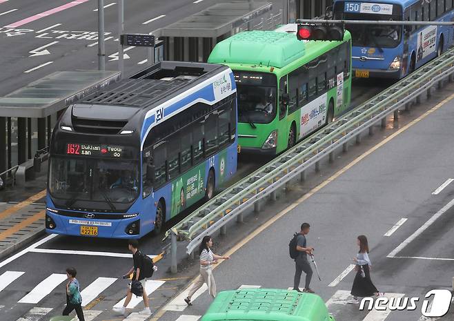 서울역 버스정류소 모습. 2023.8.29/뉴스1 ⓒ News1 김민지 기자