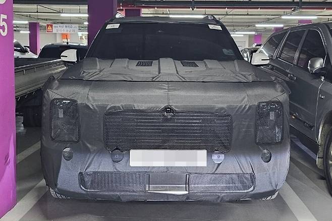 현대차 '팰리세이드 풀체인지' 테스트카 (출처 : 오토스파이넷)