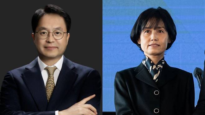 이종근 변호사와 박은정 조국혁신당 비례대표 1번 후보 부부./법률사무소 계단·뉴스1