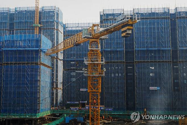 중국의 주택 건설 현장 [AFP 연합뉴스 자료사진. 재판매 및 DB 금지]