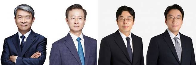 (왼쪽부터)이원곤 법무법인 평산 대표변호사, 길태기 법무법인 광장 대표변호사, 배지훈 법무법인 인월 대표변호사, 최성준 법무법인 인월 대표변호사. 사진 출처=각 법무법인 홈페이지