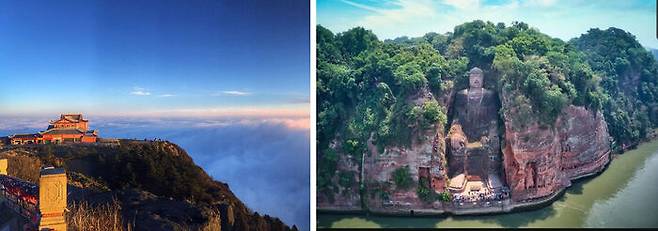 어메이샨(峨眉山)과 러샨 대불(乐山大佛대불) (사진 출처=바이두)