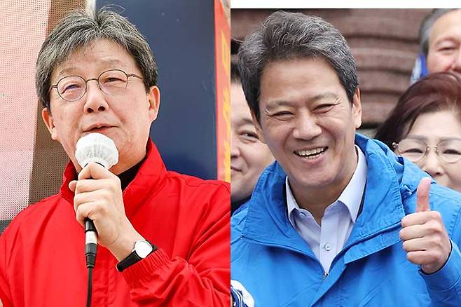 국민의힘 유승민 전 의원(왼쪽), 더불어민주당 임종석 전 대통령 비서실장. 연합뉴스