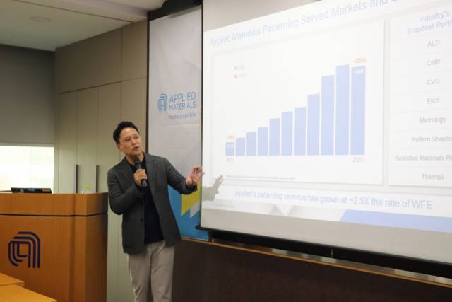 박광선 어플라이드 머티어리얼즈 코리아 대표가 지난해 회사의 패터닝 제품군 매출이 80억 달러를 기록했다고 밝혔다. 사진제공=어플라이드 머티어리얼즈 코리아