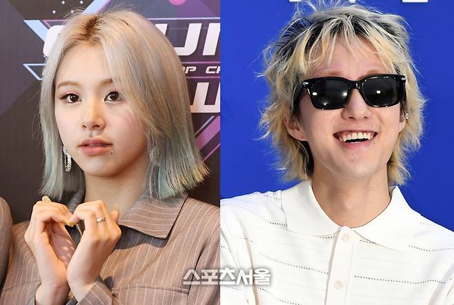 채영(왼쪽)과 자이언티. 사진 | 스포츠서울DB