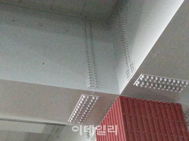 내화도료가 적용된 현장 모습 (사진=삼화페인트)