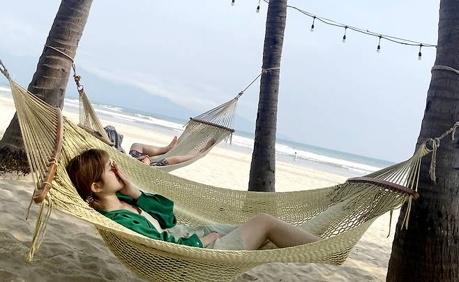 ‘하얏트 리젠시 다낭 리조트 앤 스파’ 해먹 시설. 박미향 기자