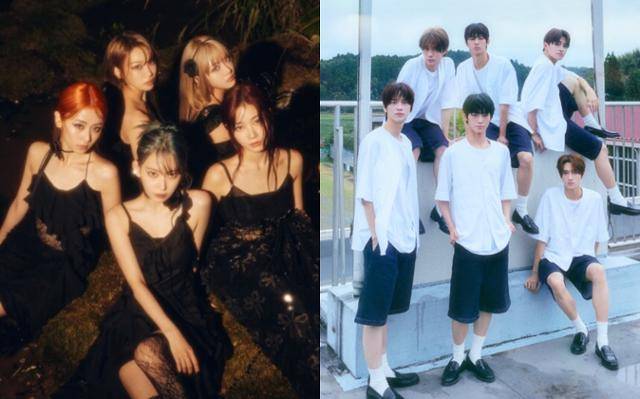 그룹 르세라핌과 투어스가 최근 발매한 곡들 역시 3분을 넘지 않는 길이의 노래다. 쏘스뮤직, 플레디스 제공