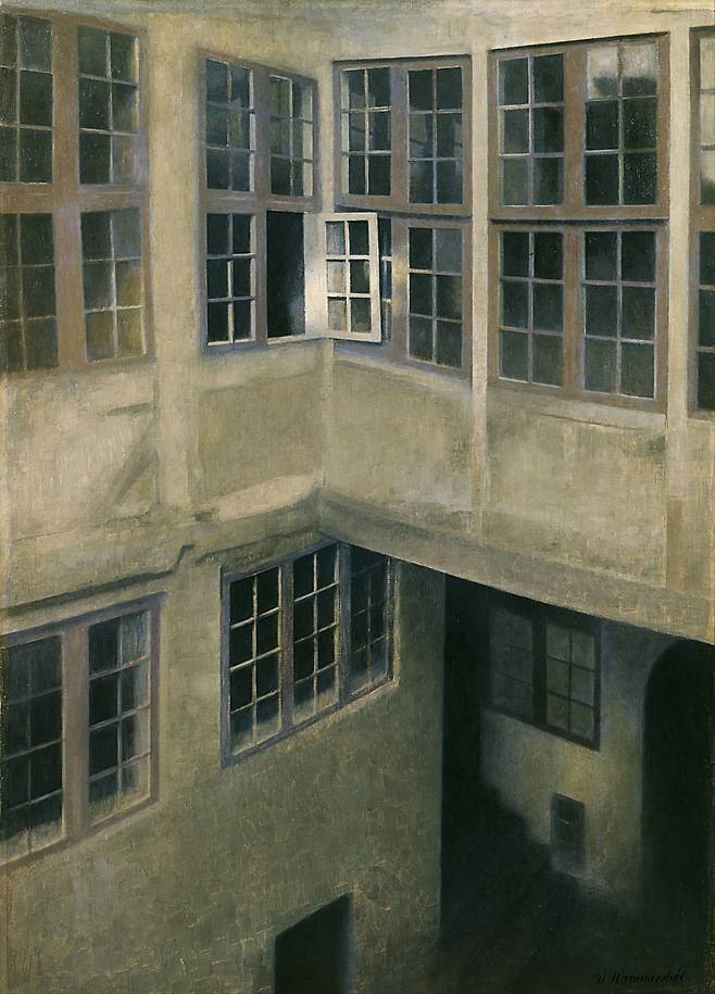 빌헬름 하메르스회, 'Interior of Courtyard, Strandgade 30'
