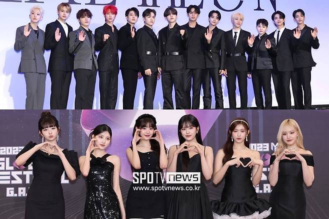 ▲ 세븐틴(위), 아이브. ⓒ곽혜미 기자