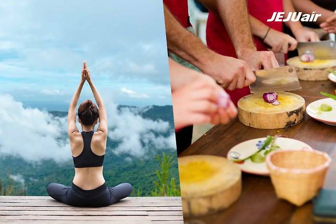 태국 치앙마이 요가, 쿠킹클래스 이미지. ⓒ제주항공