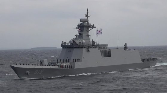 해군의 대구함(FFG 818). 호주 해군의 호위함 시장을 노리고 있다. 국방부