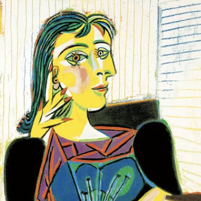 이건희 컬렉션과 함께 공개된 피카소의 ‘도라 마르의 초상’(1937년) [파리 피카소미술관]
