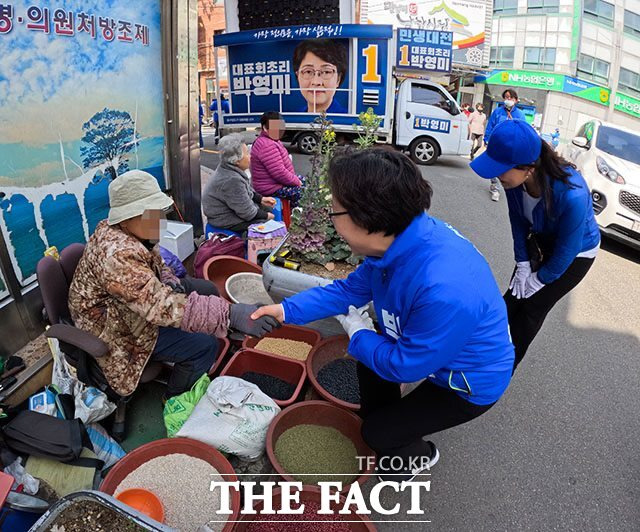 박 후보는 자신의 강점으로 '지역 밀착' 후보라는 점을 꼽는다. /김세정 기자