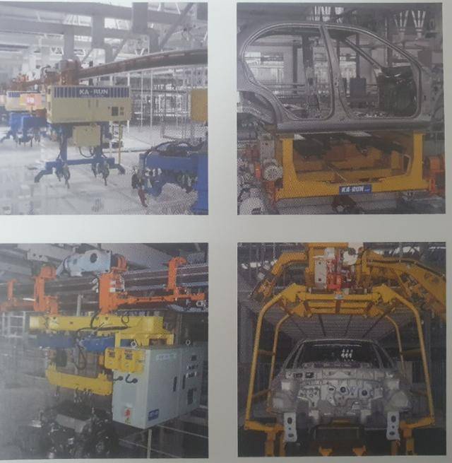 금강오토텍이 국산화에 성공한 무인자동운반설비 장치들. 금강오토텍 제공