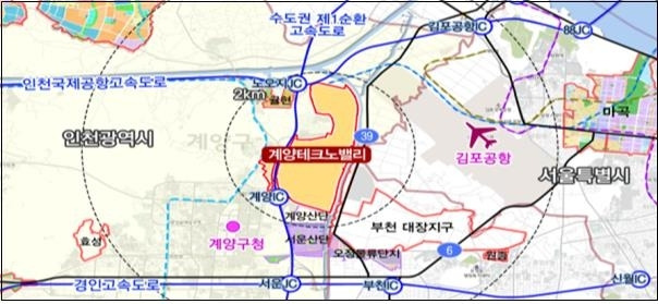 인천계양 지구 위치 / 사진=국토교통부 제공. 재판매 및 DB 금지