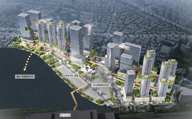 용산전자상가 연계전략 조감도