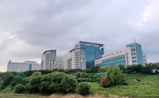 서울아산병원 전경. 서울아산병원은 19일까지 병원 일반직 대상 희망퇴직을 신청받는다. 연합뉴스 제공.