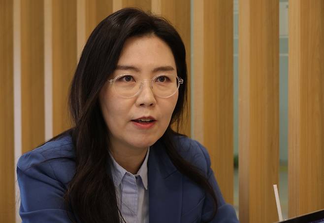 강유정 더불어민주연합 비례대표 후보. 2024.4.2 [한주형 기자]