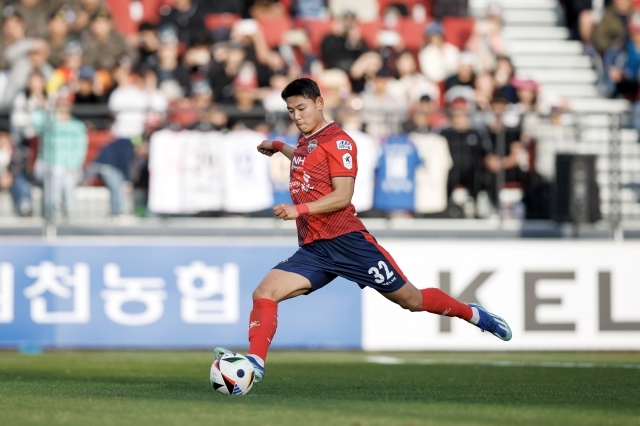 김천 정치인. 사진=한국프로축구연맹 제공