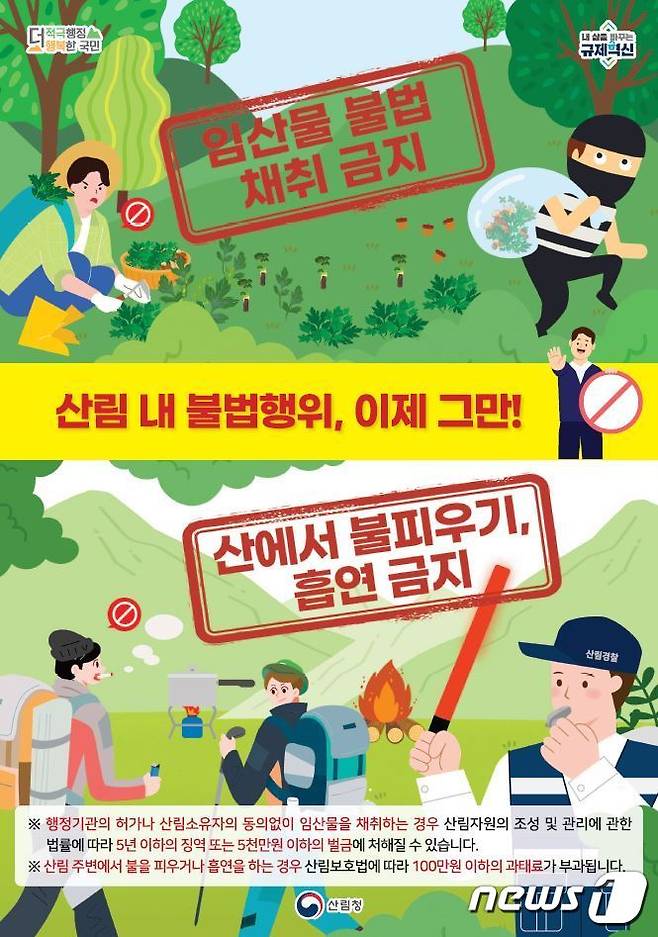 정읍시가 본격적인 영농철과 임산물 생산철을 맞아 오는 5월 31일까지 산림 내 불법행위에 대해 집중적으로 단속한다.(정읍시 제공)2024.10/뉴스1