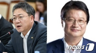 제22대 총선 강원 원주시 갑 선거구의 국민의힘 박정하 후보와 더불어민주당 원창묵 후보. (뉴스1 DB)