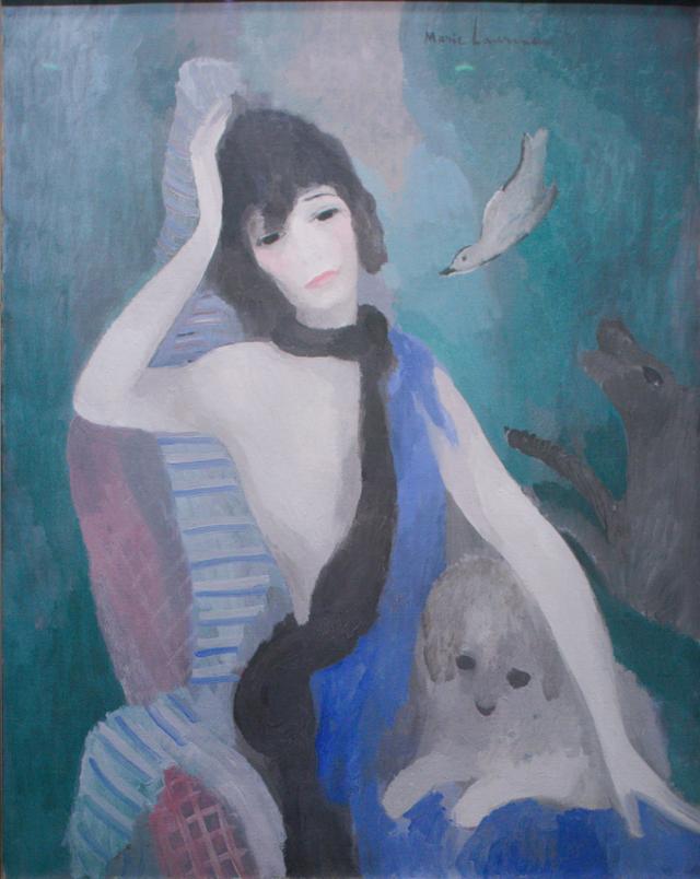마리 로랑생, '마드모아젤 샤넬의 초상', 1923년, 오랑주리 미술관, 파리