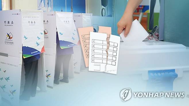 투표소 불법행위(CG) [연합뉴스TV 제공]