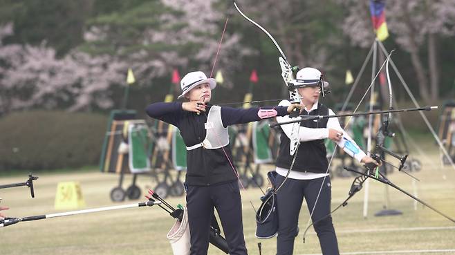 2024 파리 올림픽 양궁 여자 리커브 국가대표 전훈영. 사진=대한양궁협회