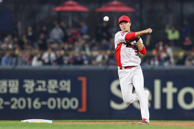 ▲ 박민은 박찬호가 부상으로 1군에서 말소된 뒤 3경기 연속 유격수로 선발 출전하고 있었다. ⓒ KIA 타이거즈