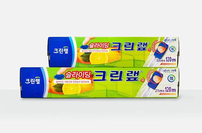 크린랲이 포장을 간소화해 새롭게 선보인 ‘슬라이딩 크린랩’ 2종. 크린랲 제공