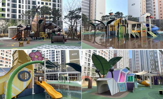 LH신혼희망타운 고양장항지구 A-4BL과 A-5BL에는 특별한 테마의 놀이터가 들어서 있다. 이지민기자