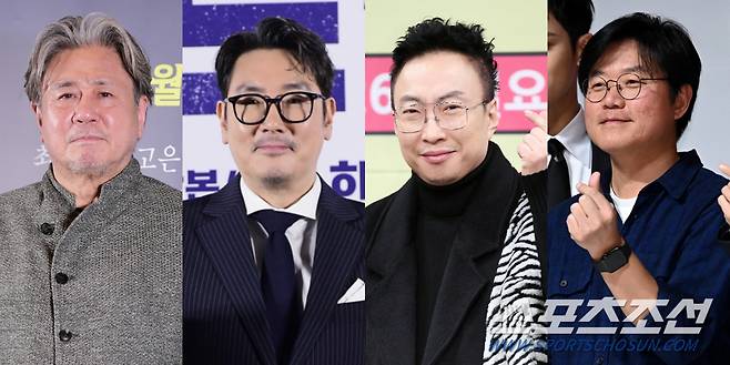 최민식, 조진웅, 박명수, 나영석 PD (왼쪽부터). 스포츠조선DB