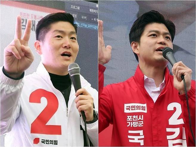 국민의힘 김재섭 당선인과 김용태 당선인 ⓒ데일리안 홍금표 기자·연합뉴스