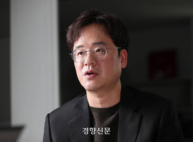 고한석 언론노조 YTN 지부장이 지난 11일 서울 상암동 지부 사무실에서 경향신문과 인터뷰하고 있다. 정지윤 선임기자