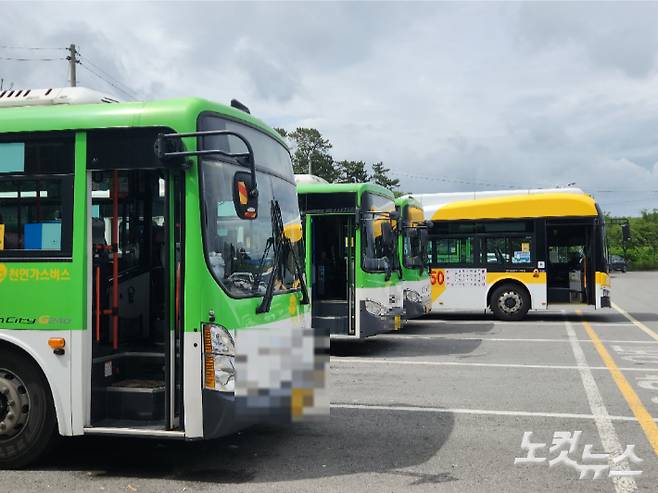 광주 시내버스 차고지(기사 내용과 무관). 박성은 기자